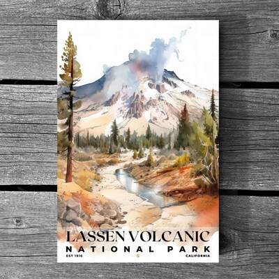 Lassen Volcanic National Park Poster, Travel Art, Office Poster, Home Decor | S4 - image3